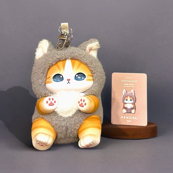 Mofusand Kiramekko Fluffy Kittens Pendant Wolf Kitty